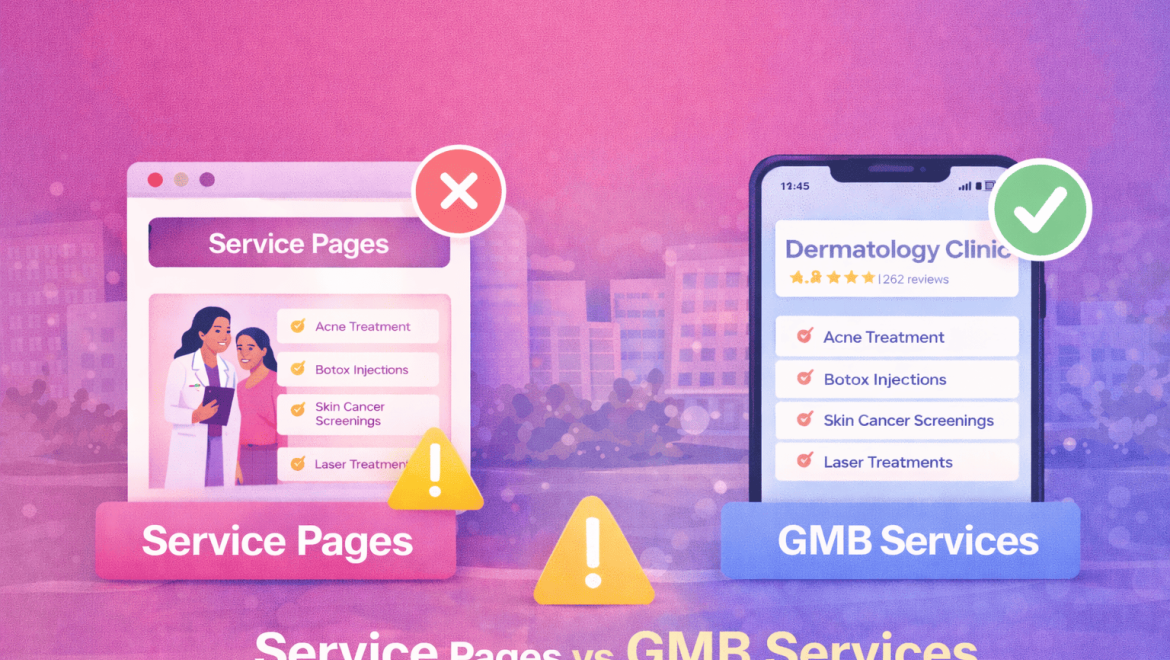 Service Pages vs GMB Services