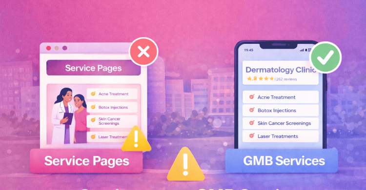Service Pages vs GMB Services